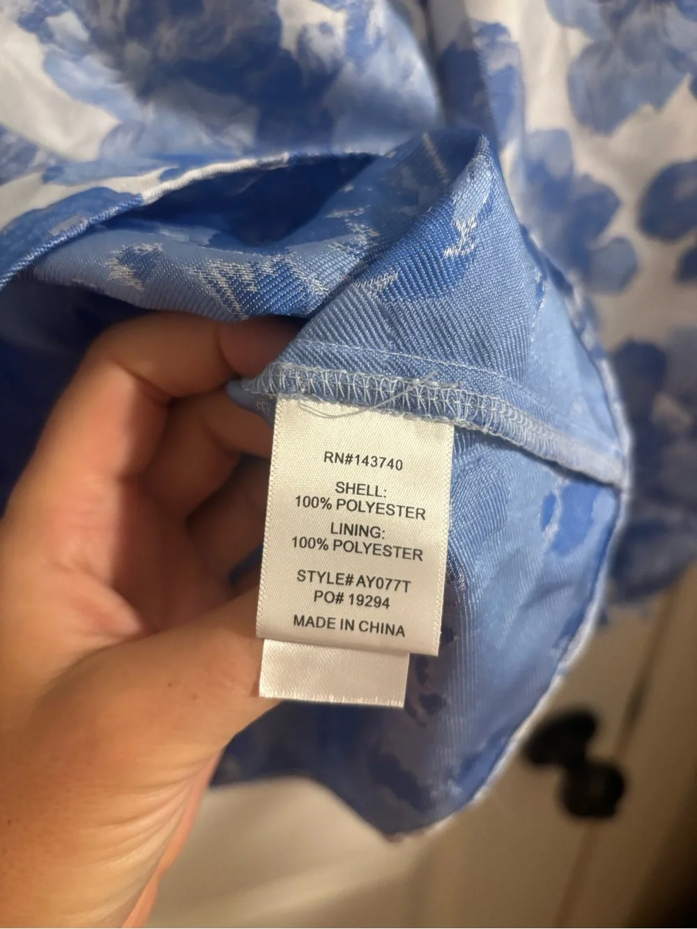 TUCKERNUCK Hyacinth House Blue Floral Jacquard Eleanor Peplum Blouse Size XXS